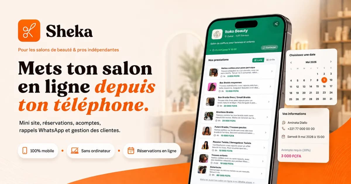 Sheka : +80 salons de beauté acquis en surfant sur la Tabaski